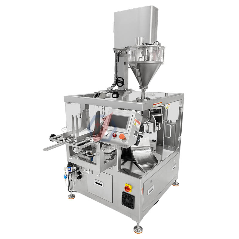 6 station rotary powder doypack packing machine
