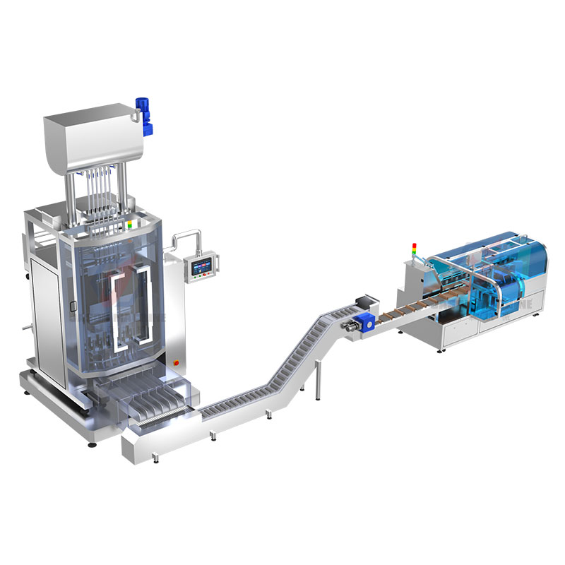 multi row liquid stick sachet cartoning machine