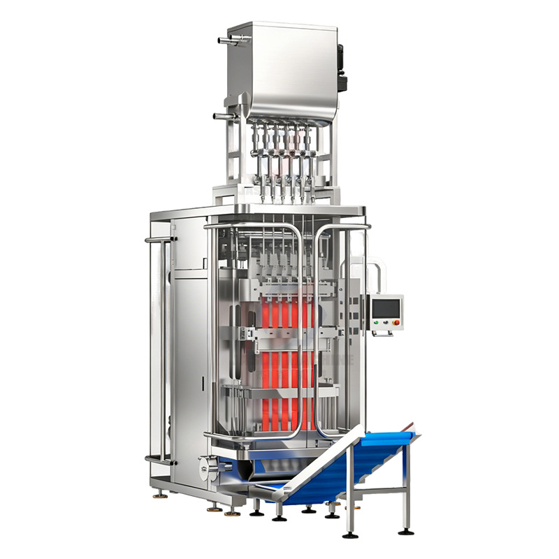 6 lane piston liquid packing machine