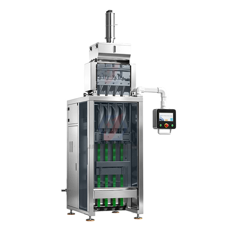 4 lane 3 side seal sachet granule packing machine