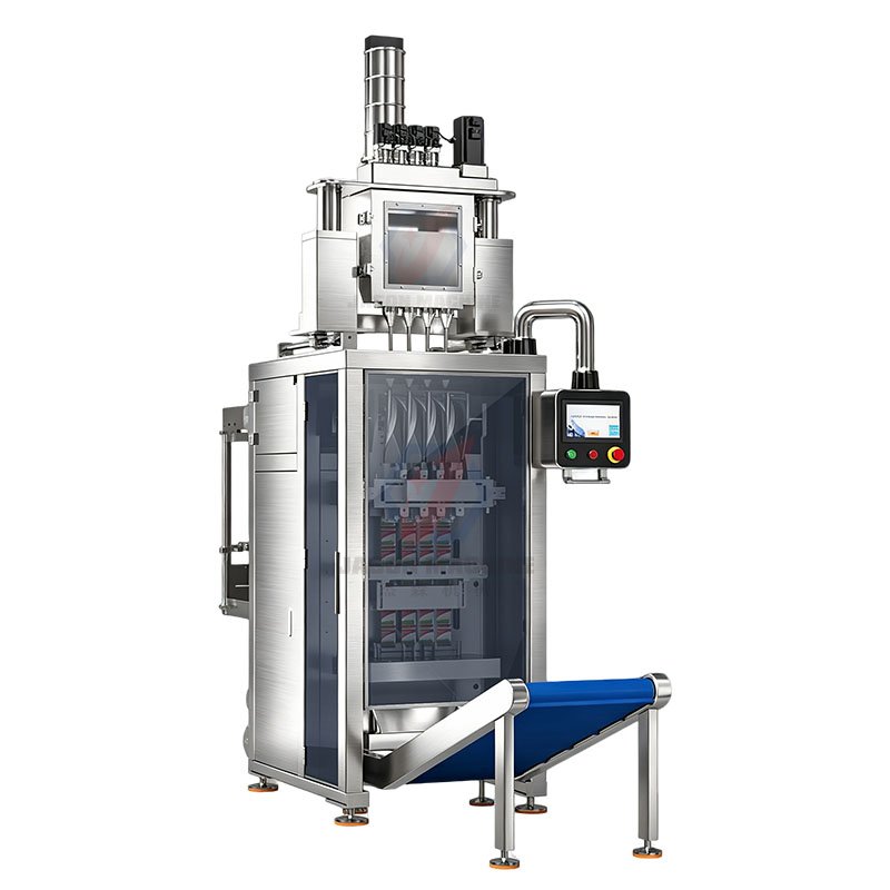 4 lane 3 side seal sachet powder packing machine